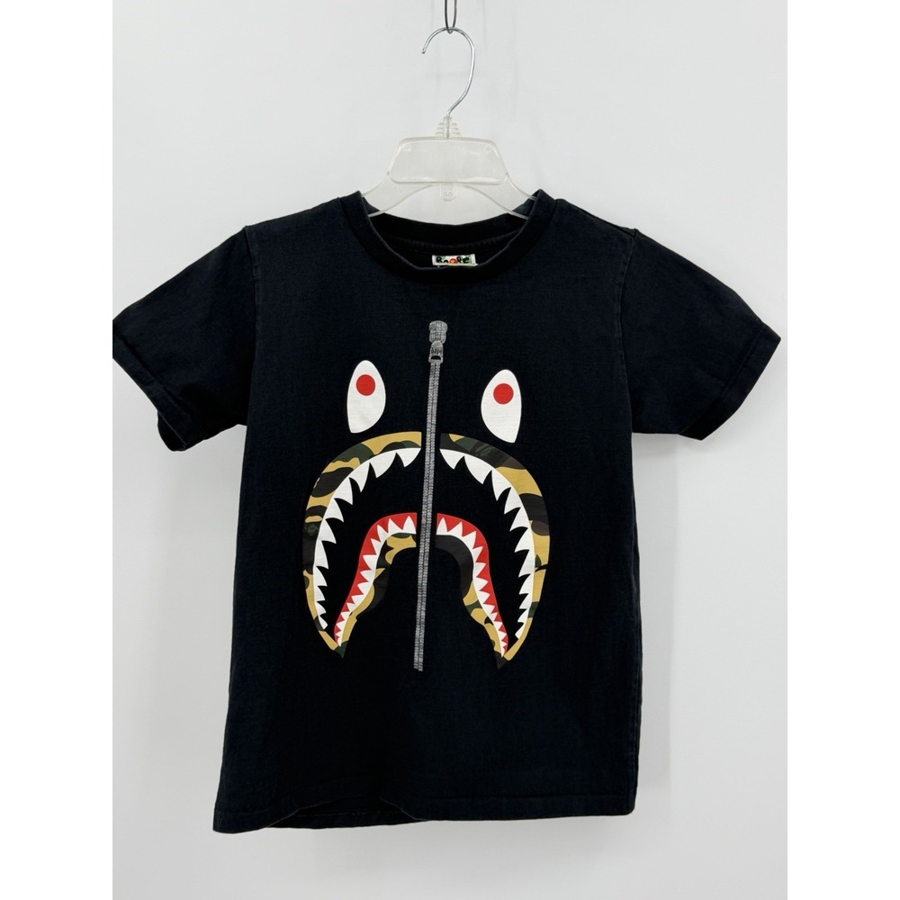 A Bathing Ape BAPE Shark T-shirt 1st‎ Camo X Size XS Womens
